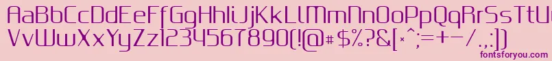GputeksRegular-Schriftart – Violette Schriften auf rosa Hintergrund
