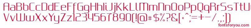 フォントGputeksRegular – 赤い文字