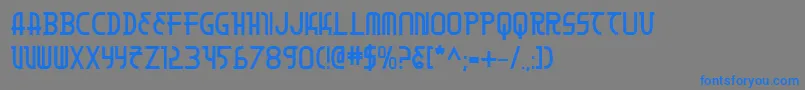 Moondartb Font – Blue Fonts on Gray Background