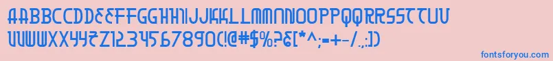 Moondartb Font – Blue Fonts on Pink Background