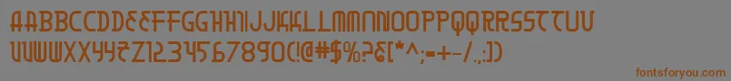 Moondartb Font – Brown Fonts on Gray Background