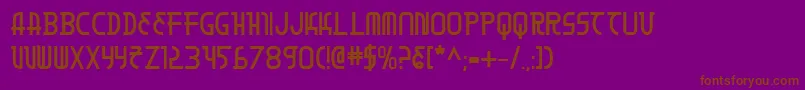 Moondartb Font – Brown Fonts on Purple Background