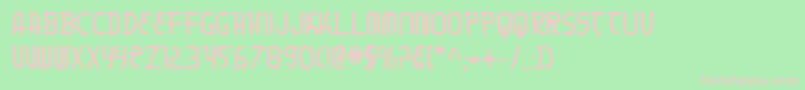 Moondartb Font – Pink Fonts on Green Background