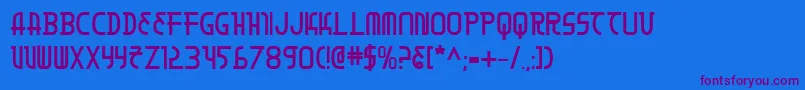 Moondartb Font – Purple Fonts on Blue Background