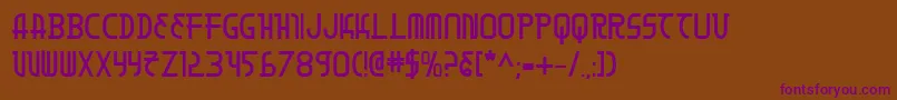 Moondartb Font – Purple Fonts on Brown Background