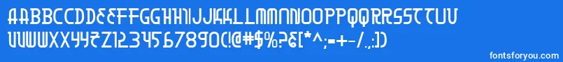 Moondartb Font – White Fonts on Blue Background