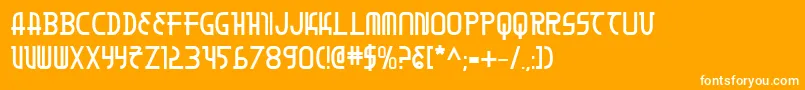 Moondartb Font – White Fonts on Orange Background