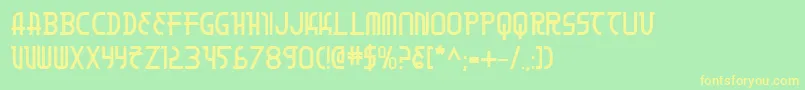 Moondartb Font – Yellow Fonts on Green Background