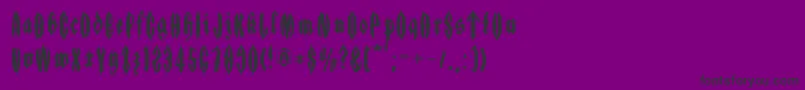 Applesauce01 Font – Black Fonts on Purple Background