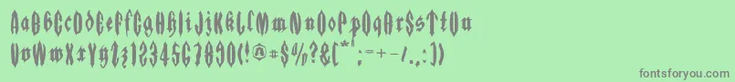 Applesauce01-Schriftart – Graue Schriften auf grünem Hintergrund