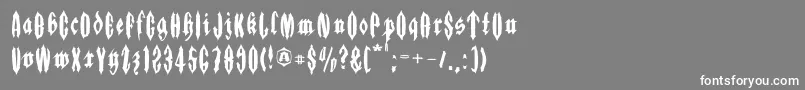Applesauce01 Font – White Fonts on Gray Background