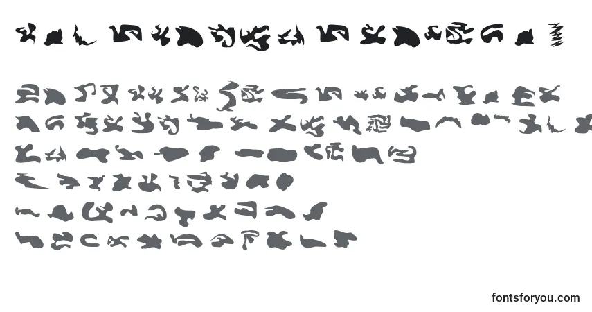 Schriftart Cisfcamouflagekit – Alphabet, Zahlen, spezielle Symbole