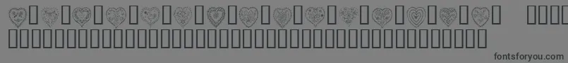 KrAllHeart Font – Black Fonts on Gray Background