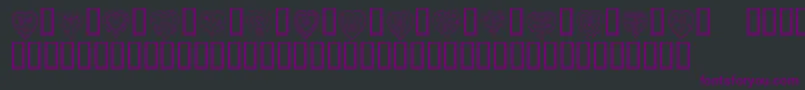 KrAllHeart Font – Purple Fonts on Black Background