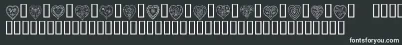 KrAllHeart Font – White Fonts on Black Background