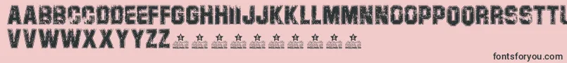 fuente CampusPersonalUse – Fuentes Negras Sobre Fondo Rosa