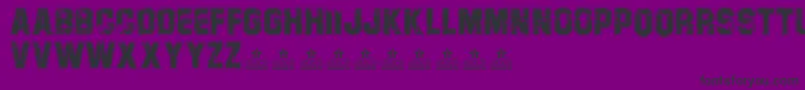 CampusPersonalUse Font – Black Fonts on Purple Background