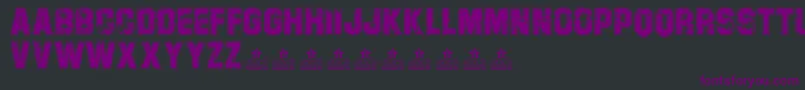 CampusPersonalUse Font – Purple Fonts on Black Background