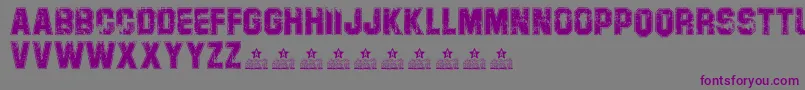 CampusPersonalUse Font – Purple Fonts on Gray Background