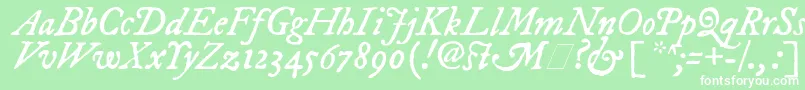 fuente ImFellDwPicaItalic – Fuentes Blancas Sobre Fondo Verde