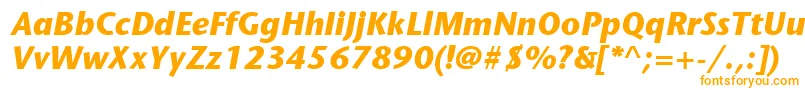 Police ItcStoneSansLtBoldItalic – polices orange