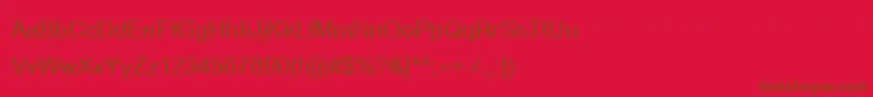 Browalliaupc Font – Brown Fonts on Red Background