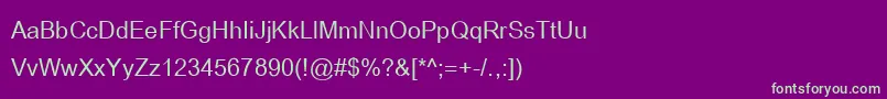 Browalliaupc Font – Green Fonts on Purple Background