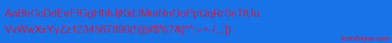 Browalliaupc Font – Red Fonts on Blue Background