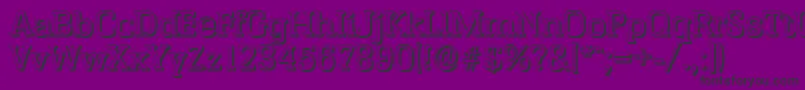 EnschedeshadowRegular Font – Black Fonts on Purple Background