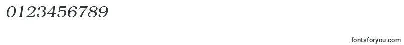 BookmangttItalic-Schriftart – Schriften für Zahlen und Nummern