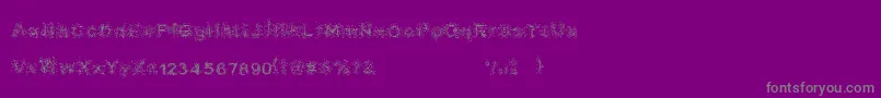 fuente BioSeptic – Fuentes Grises Sobre Fondo Morado