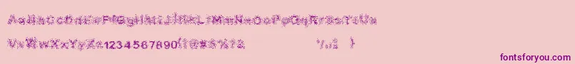 BioSeptic Font – Purple Fonts on Pink Background