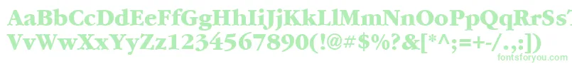 Garrymondrian7Extraboldsh-fontti – vihreät fontit