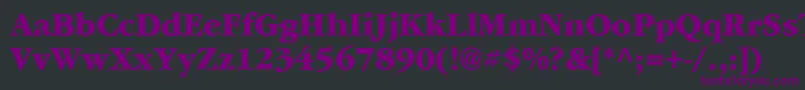 Garrymondrian7Extraboldsh Font – Purple Fonts on Black Background