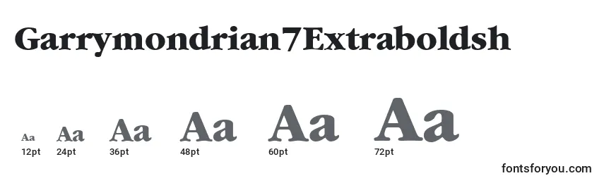 Garrymondrian7Extraboldsh Font Sizes