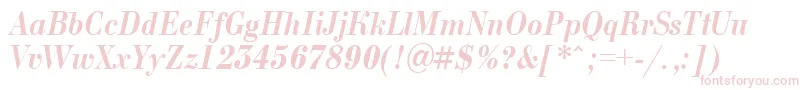 ABodoninovanrBolditalic Font – Pink Fonts on White Background