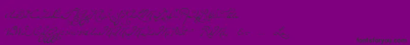 P22dearestswash-Schriftart – Schwarze Schriften auf violettem Hintergrund