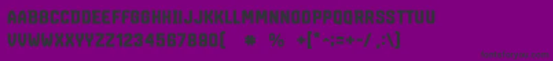 フォントMarsmonsterdemoBlack – 紫の背景に黒い文字