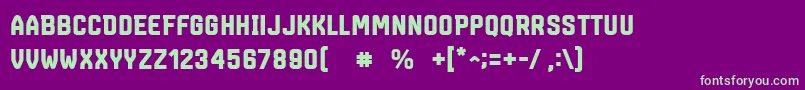 Czcionka MarsmonsterdemoBlack – zielone czcionki na fioletowym tle