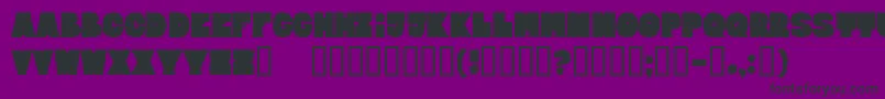 Bloxeb Font – Black Fonts on Purple Background