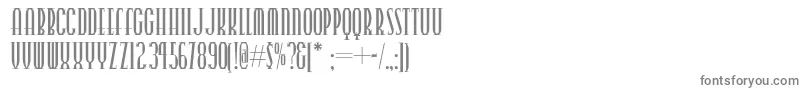 Шрифт Pointswestnf – серые шрифты на белом фоне