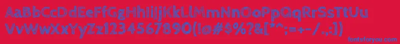 CabinsketchBold Font – Blue Fonts on Red Background