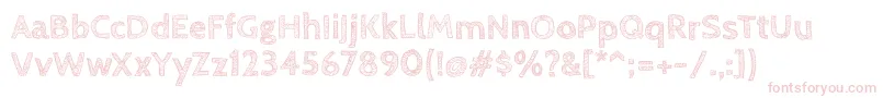 CabinsketchBold Font – Pink Fonts on White Background
