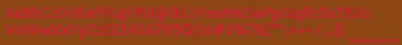 CabinsketchBold Font – Red Fonts on Brown Background