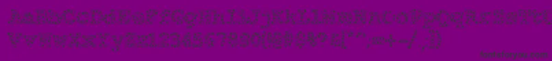 Fonte Alphabeticsprinkles – fontes pretas em um fundo violeta