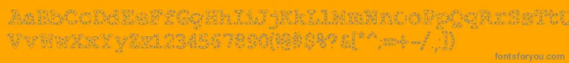 More about Alphabeticsprinkles Font Alphabeticsprinkles Font – Gray Fonts on Orange Background