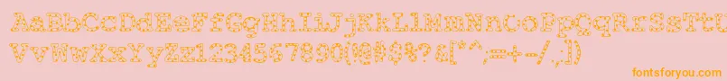 Más sobre la fuente Alphabeticsprinkles fuente Alphabeticsprinkles – Fuentes Naranjas Sobre Fondo Rosa