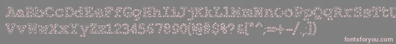 Alphabeticsprinkles Font – Pink Fonts on Gray Background