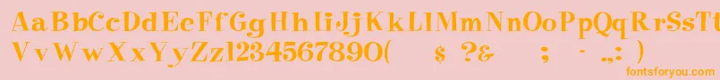 Saiba mais sobre a fonte Pixiefont Fonte Pixiefont – fontes laranjas em um fundo rosa