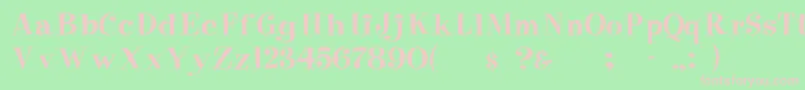 Pixiefont Font – Pink Fonts on Green Background